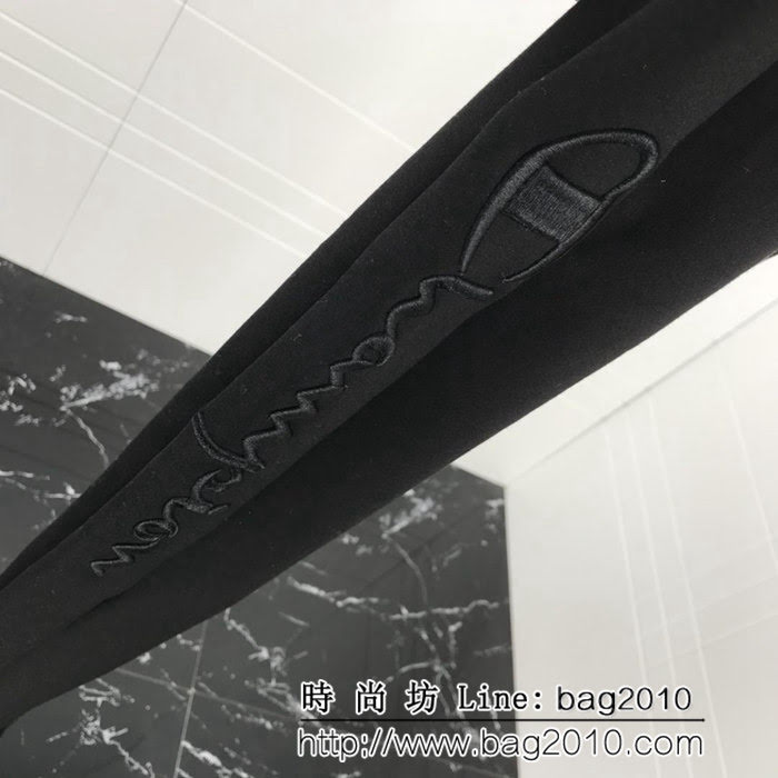 ChamPion冠軍 18ss專櫃同步 秋冬新品 經典品牌刺繡logo圖案 男款加絨衛衣套裝 ydi1726